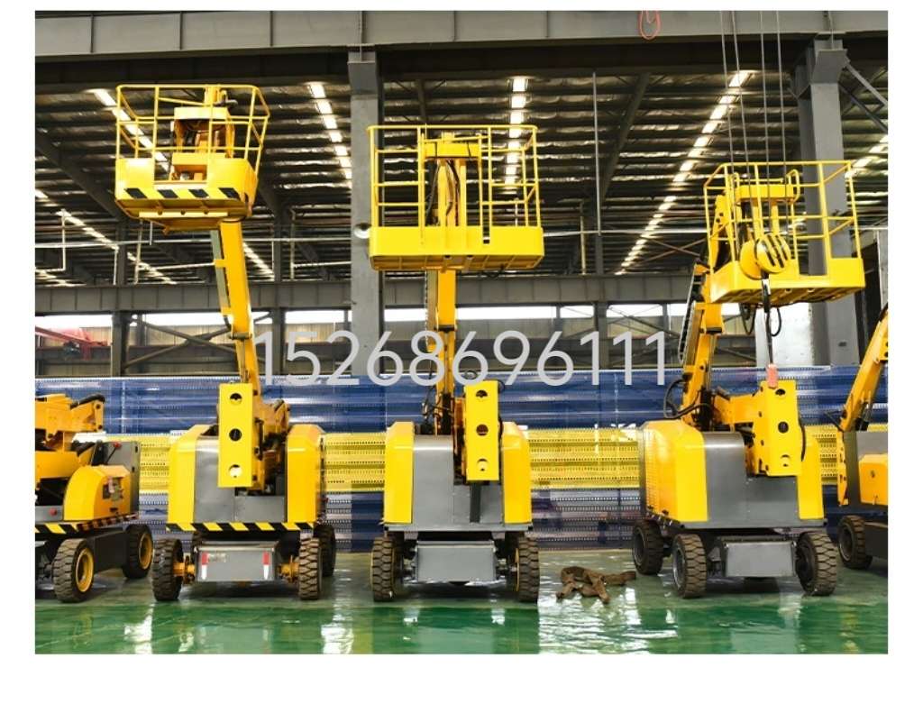 Fully self-propelled articulated boom aerial work platform, electric self-propelled straight boom lift, 360-degree rotating lift platform detail image 10
