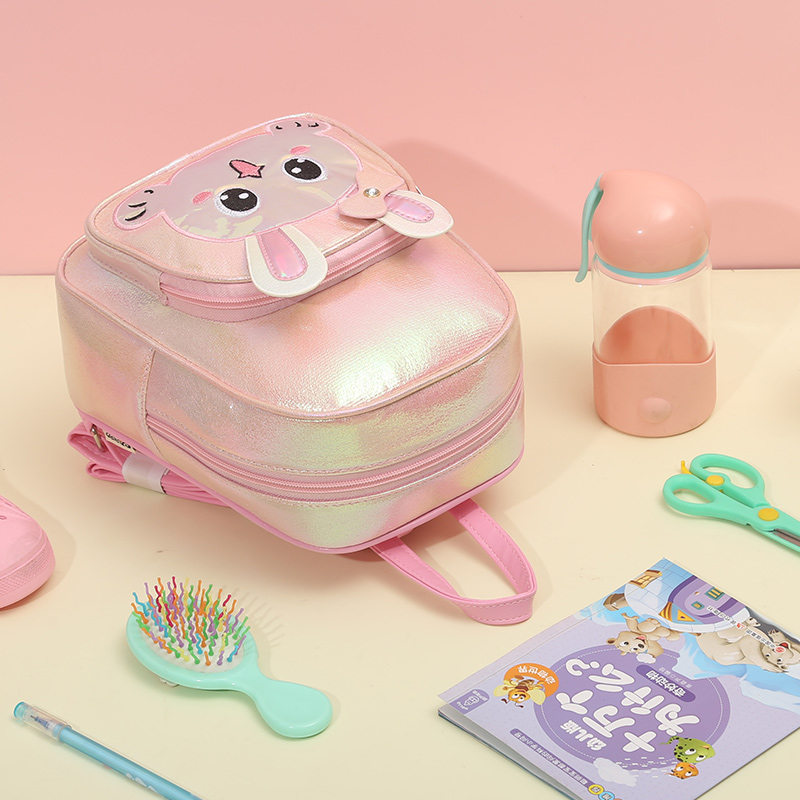 Big tail cat cartoon sequined fashionable baby girl mini backpack, cute and fun kindergarten princess girl backpack Specification image