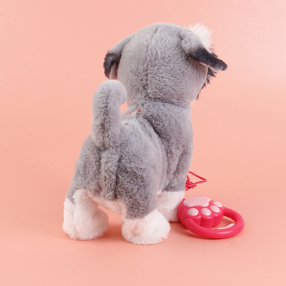 The 2025 new cute plush drawstring tongue-extending electric Sherry children's simulation toy can walk, move, shout and record Specification image