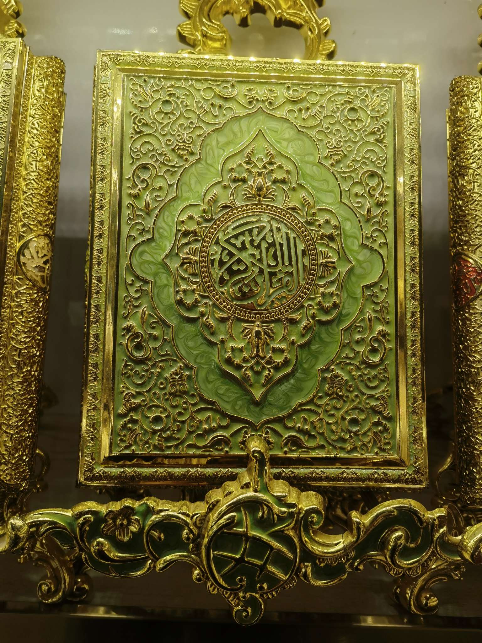 锌合金古兰经盒子厂家直销，最新款爆款白底实物图