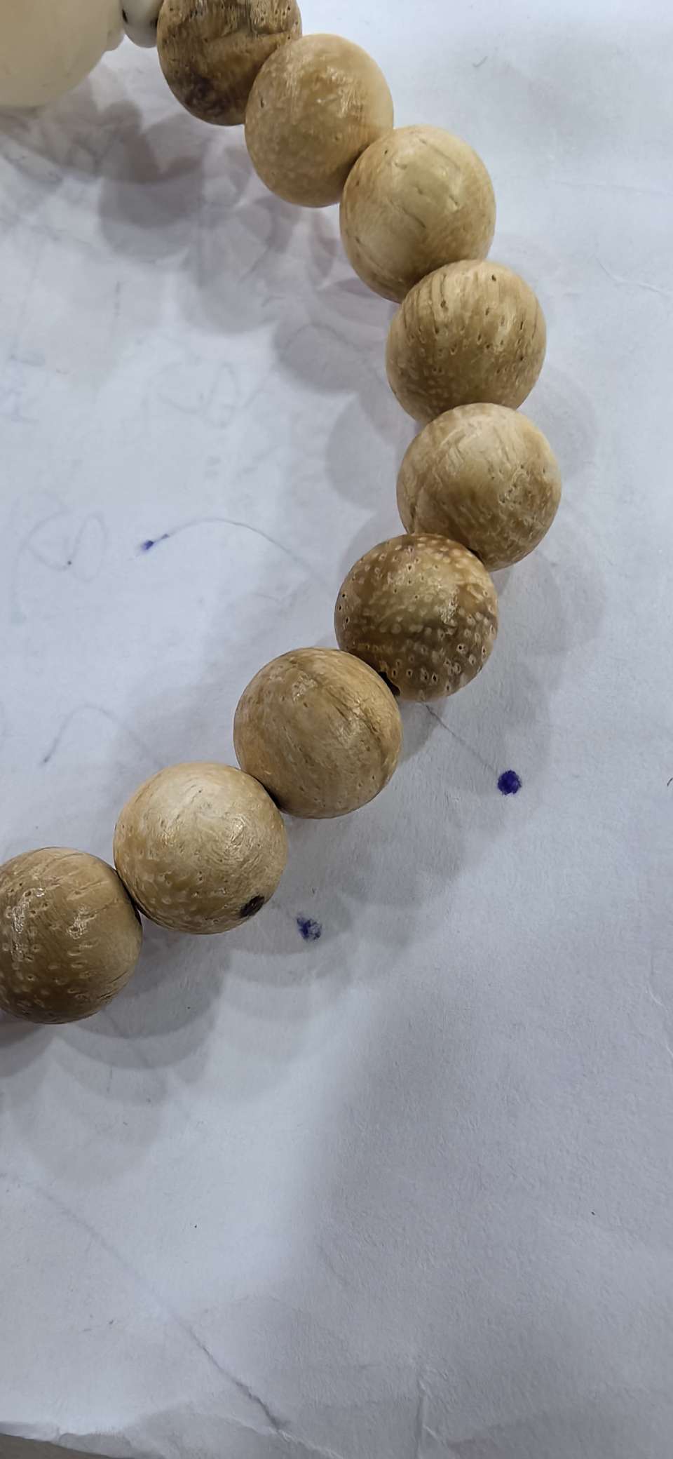 猫爪奶香木手串 手链饰品 手饰时尚潮流 佩戴舒适 高档礼品装饰品手链送礼原木男女通用白底实物图