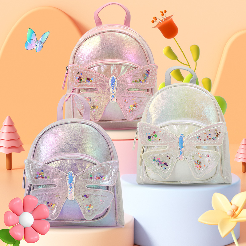 A cute and adorable princess with large-tailed cat wings, waterproof, lightweight, fashionable and trendy item, a backpack for kindergarten girls details Picture