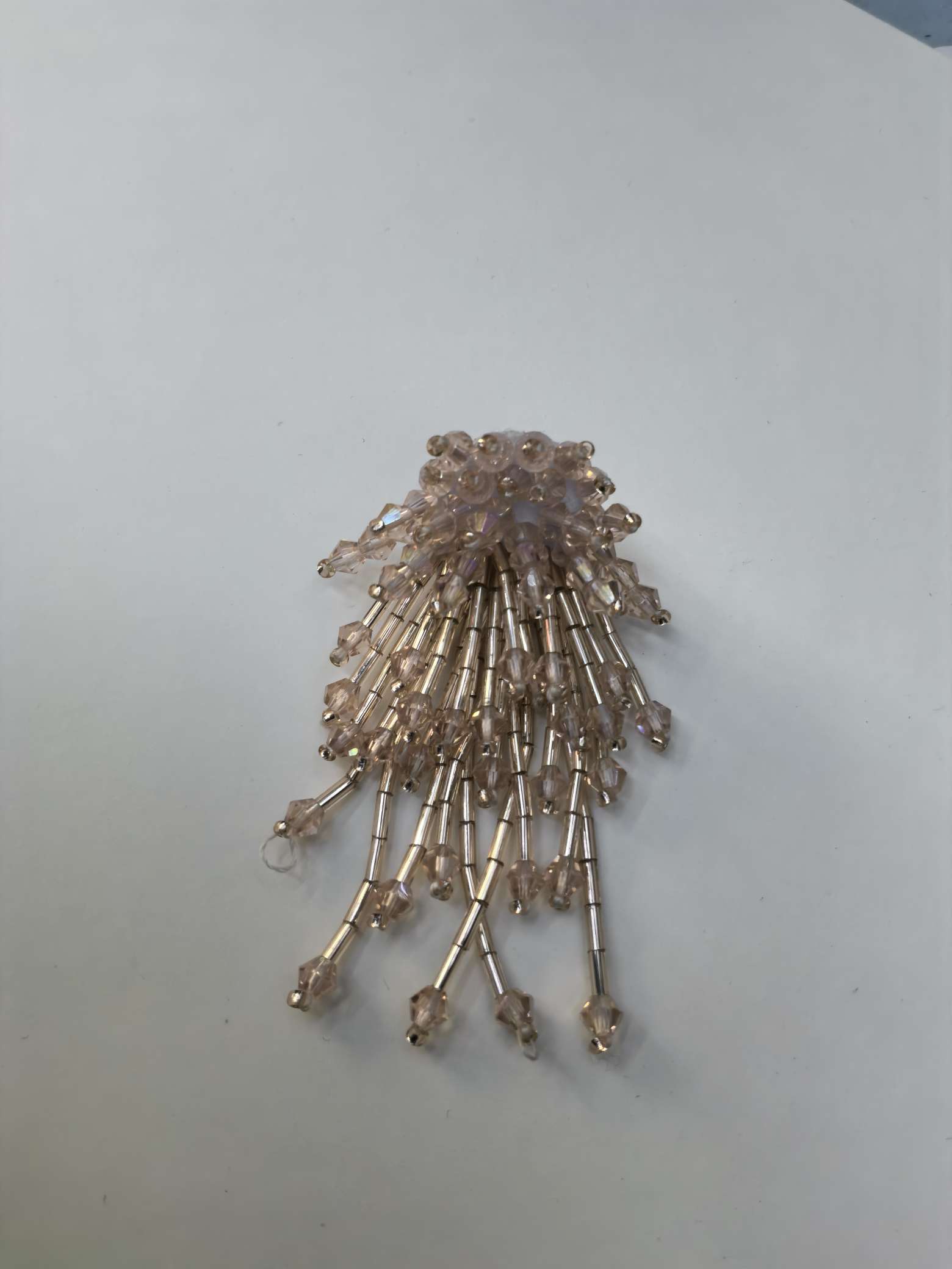 粉紫晶网红款创意DIY手工制作耳坠粉色流星饰品半成品饰品配件 多样式选择 其他饰品配件 手链项链耳环材料包白底实物图