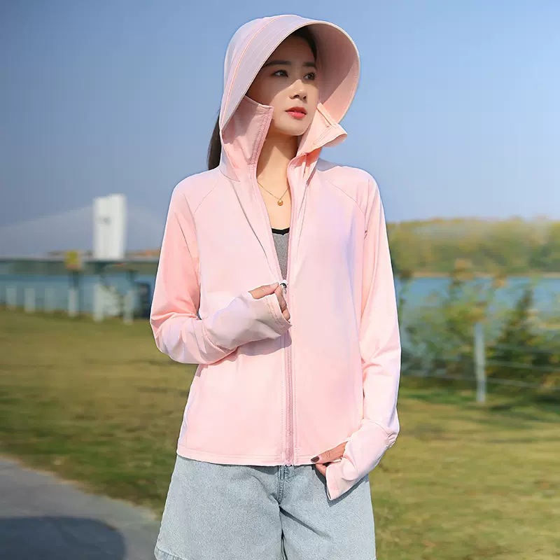 防晒衣/防晒/防晒服/防晒衣男士/防晒衣女连帽户外白底实物图