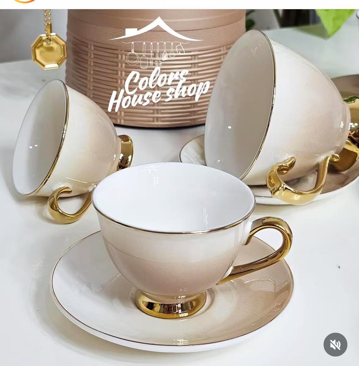 Cross-border European-style coffee cups, home small luxury, high appearance level, light luxury British afternoon tea set, gift details Picture