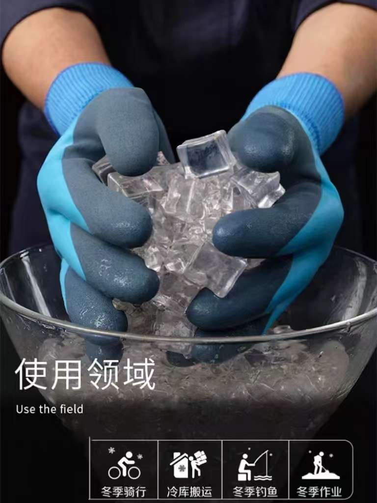 防寒开全挂半挂磨砂工艺零下30度不硬超柔软户外抗寒手套详情图1