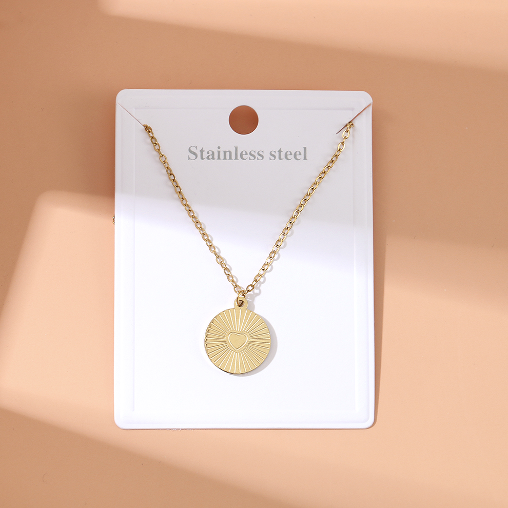 时尚爱心个性极简风钛钢项链ins网红锁骨链饰品