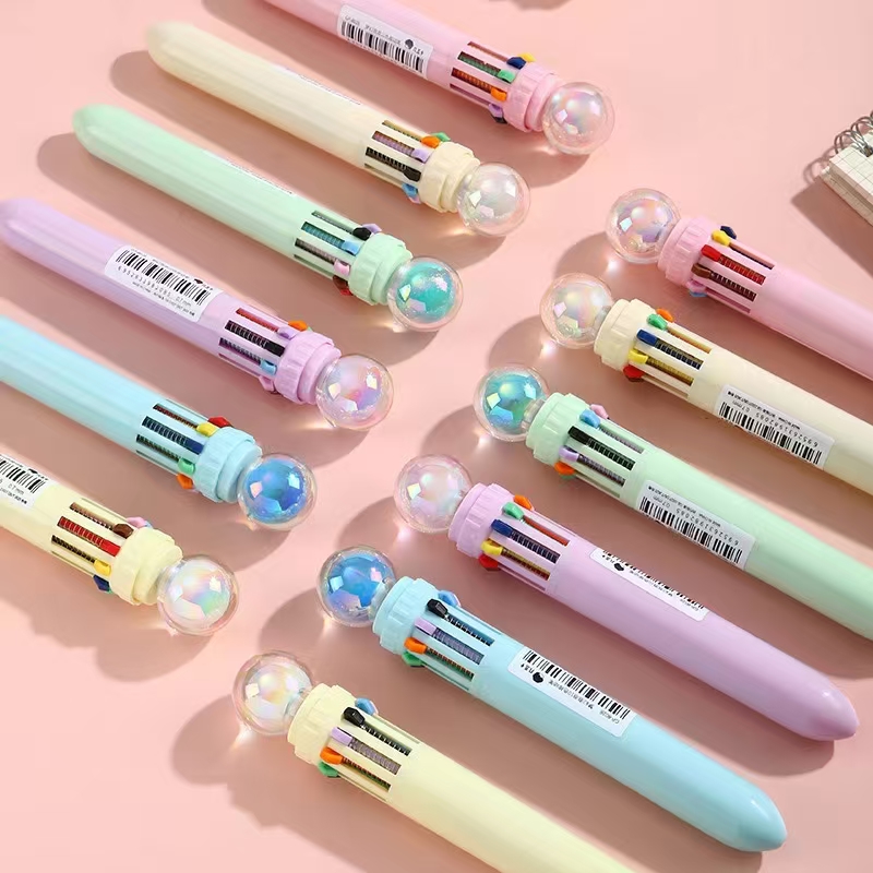 Fandou Card Stationery, creative and dreamy bubble ten-color ballpoint pen, smooth and easy to write, factory wholesale, creative stationery, giant writing ability details Picture