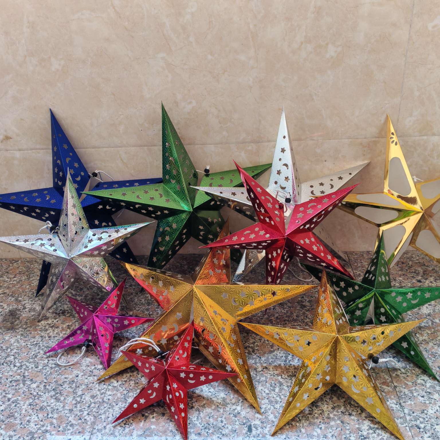 圣诞系列 舞台装饰五角星 镂空五角星伴手礼盒详情图5