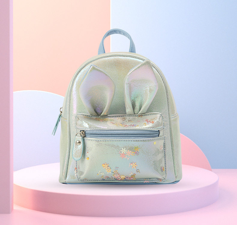 大尾貓兔子耳朵時尚休閑可愛萌趣幼兒園時尚單品女童雙肩包詳情10