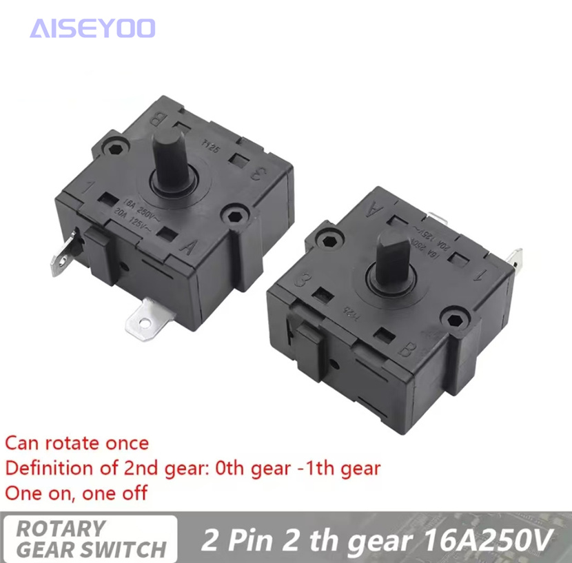16A high-current bipolar rotary switch warm air blower, gear selection knob switch, gear function, electric heater gear adjustment switch, two-pin, three-pin, five-pin gear adjustment switch, 360° gear adjustment switch, small sun switch pic 7