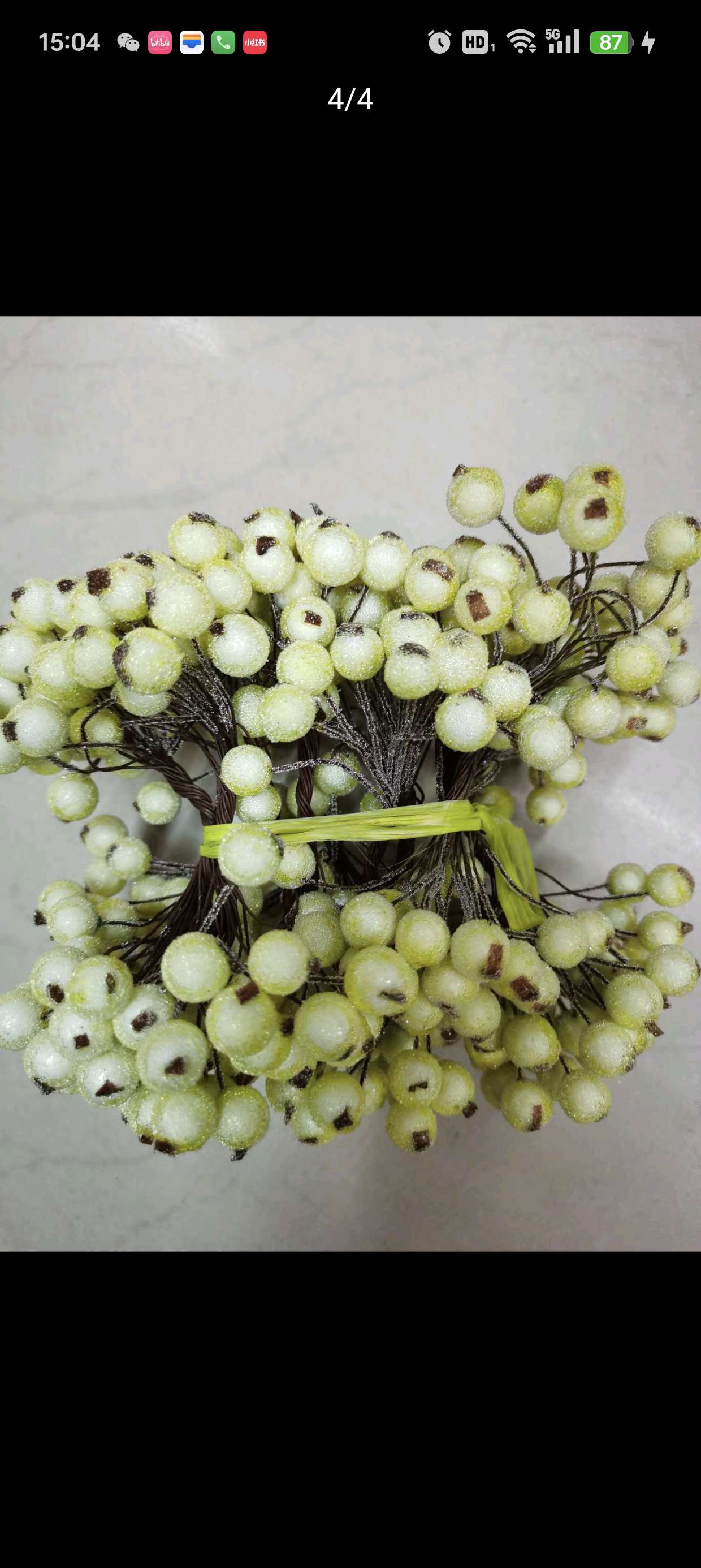 Glass fruit milk white Christmas foam fruit DIY fruit foam flower arrangement fruit detail image 4