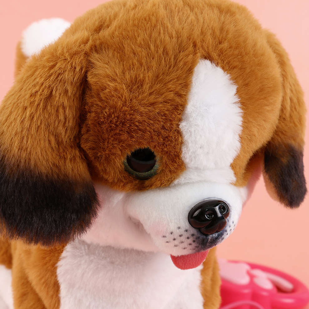 The 2025 new cute plush drawstring tongue-sticking electric ear-hanging puppy children's simulation toy can walk, move, bark and record Application Scenario