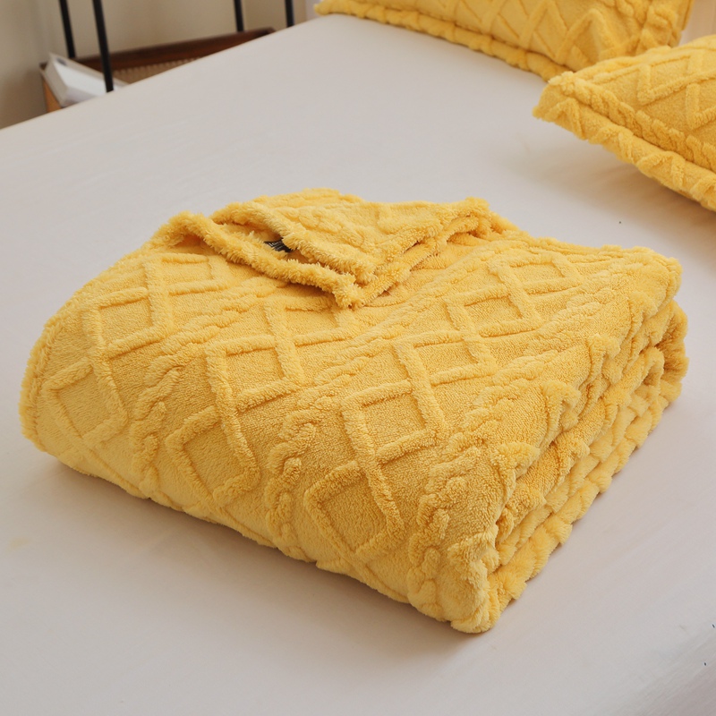 Junbao Dyeing and Printing Taffy velvet jacquard fringed blankets are available for wholesale in large quantities for export Application Scenario