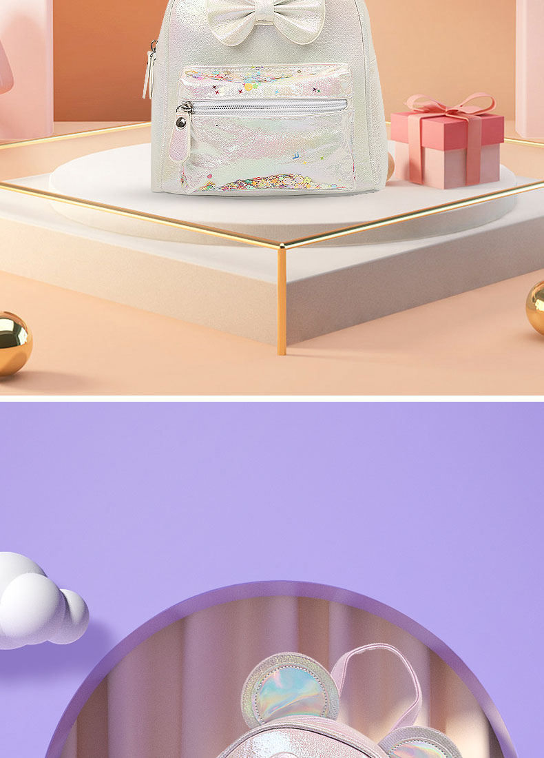 大尾貓萌趣可愛時尚休閑幼兒園潮流單品女童雙肩包詳情8