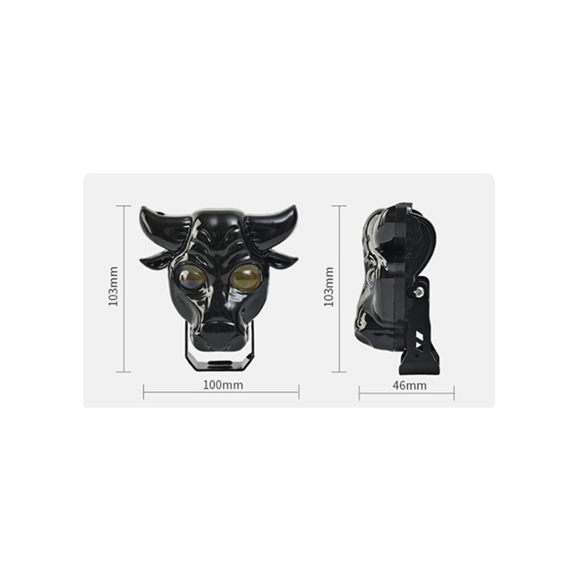 LED motorcycle colorful bull head spotlights skull lights near and far light front headlights external electric motorcycle accessories Application Scenario