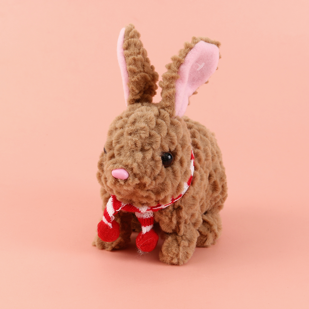 Direct sales from the manufacturer of cross-border export foreign trade rope simulation lambs and rabbits that can move and walk children's toys