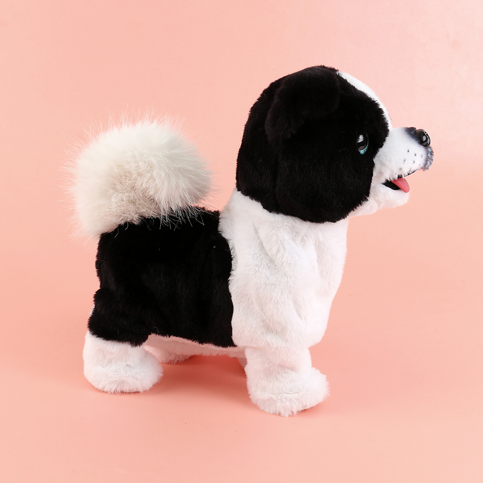 Cross-border toys, electric simulation dog toys, can talk and bark, can record, plush toys for children, boys and girls, factory direct sales and wholesale details Picture