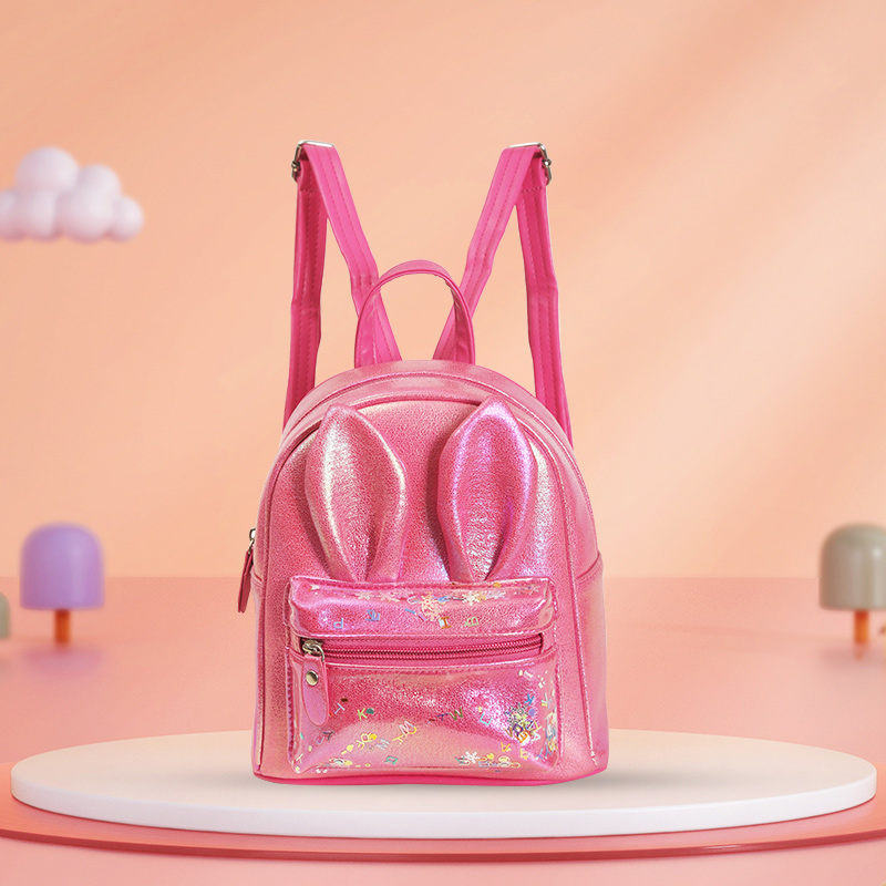 大尾猫兔子耳朵时尚休闲可爱萌趣幼儿园时尚单品女童双肩包