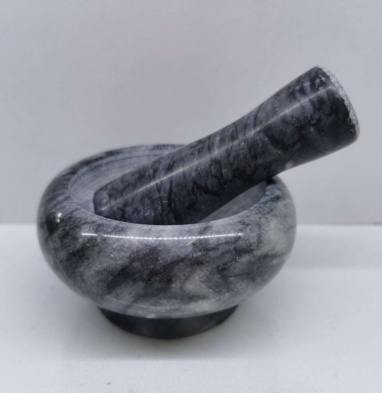 Daily necessities, kitchen tools, small marble garlic tamper, stone mortar, garlic mortar, garlic bowl, grinding media accessories, essential practical tools for the kitchen Item Picture