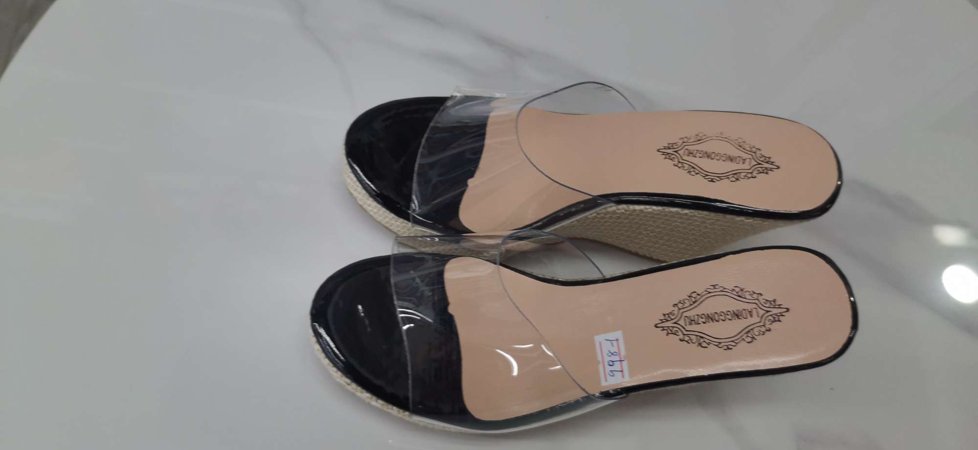 破跟厚底水晶凉拖鞋时尚潮流舒适网红拖鞋女夏季时尚详情图3