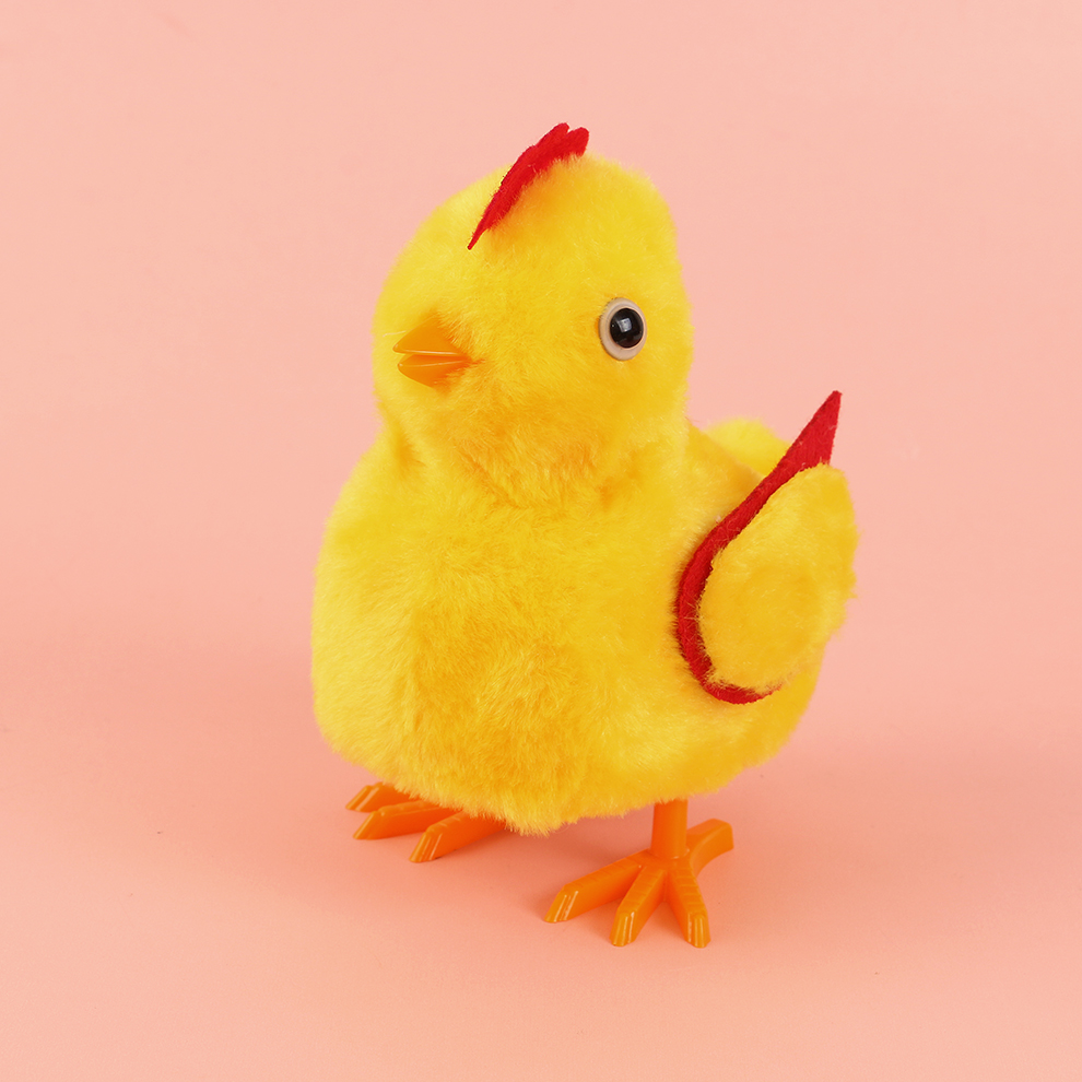 毛绒小鸡会叽叽叫拍翅膀走路仿真毛绒玩具儿童电子宠物