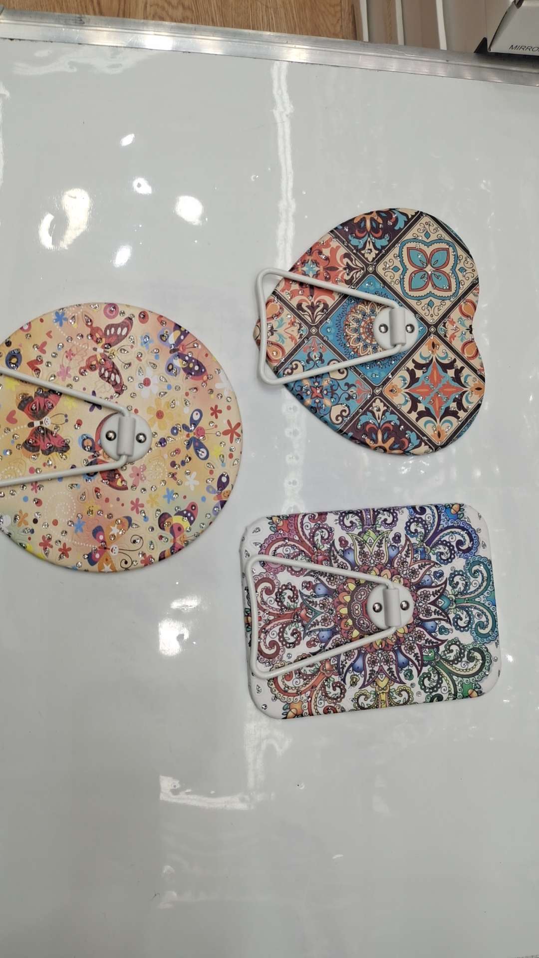 中国风女式新款 带钻粉台镜，工艺品礼品 精美工艺