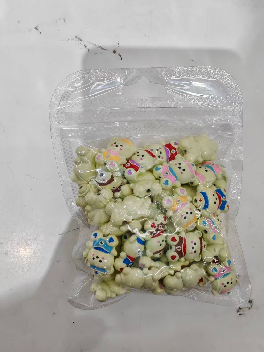卡通小熊手机链手链串珠饰品配件