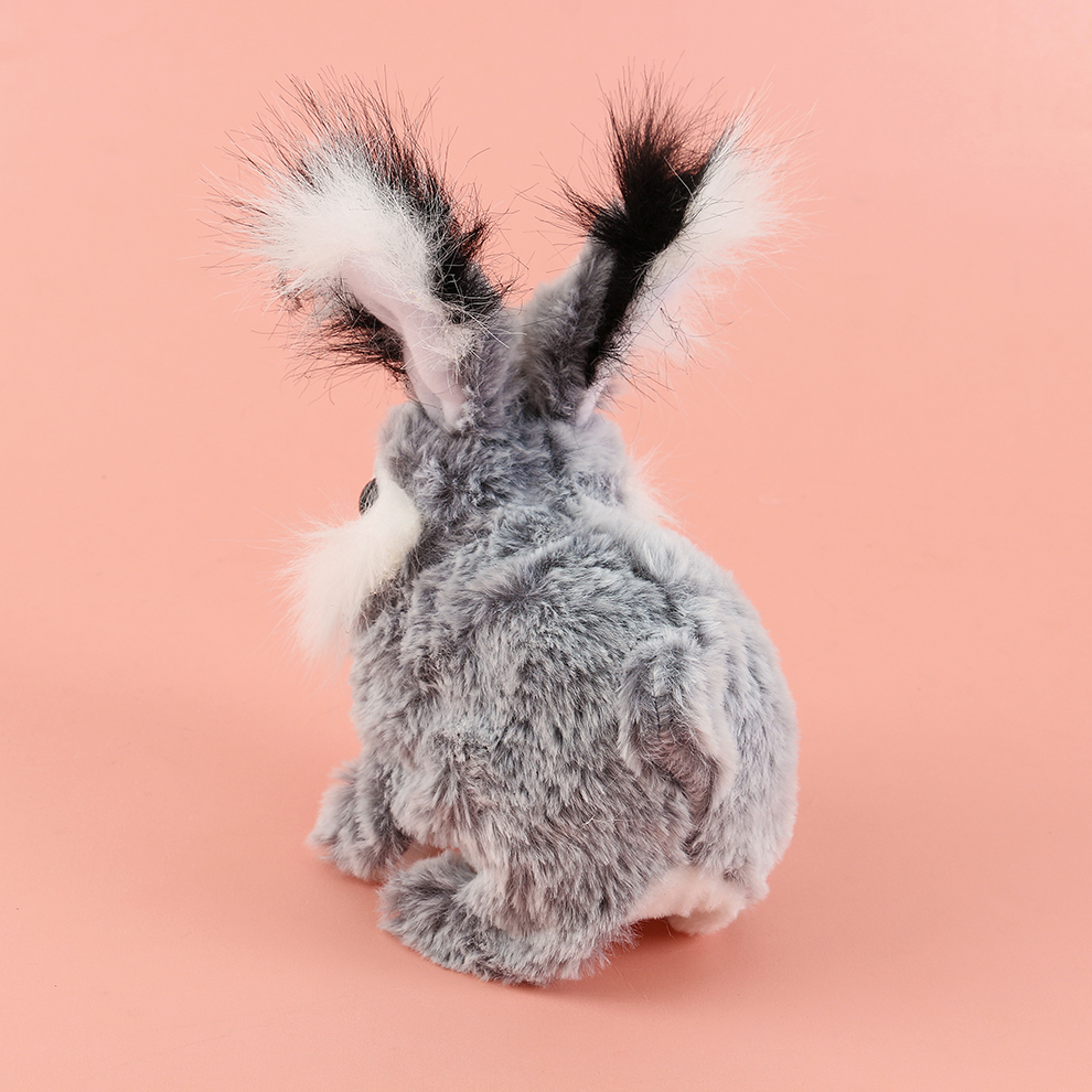 The 2025 new cute plush drawstring tongue-stretching electric little rabbit children's simulation toy can walk, move and cry. Factory direct sale Specification image