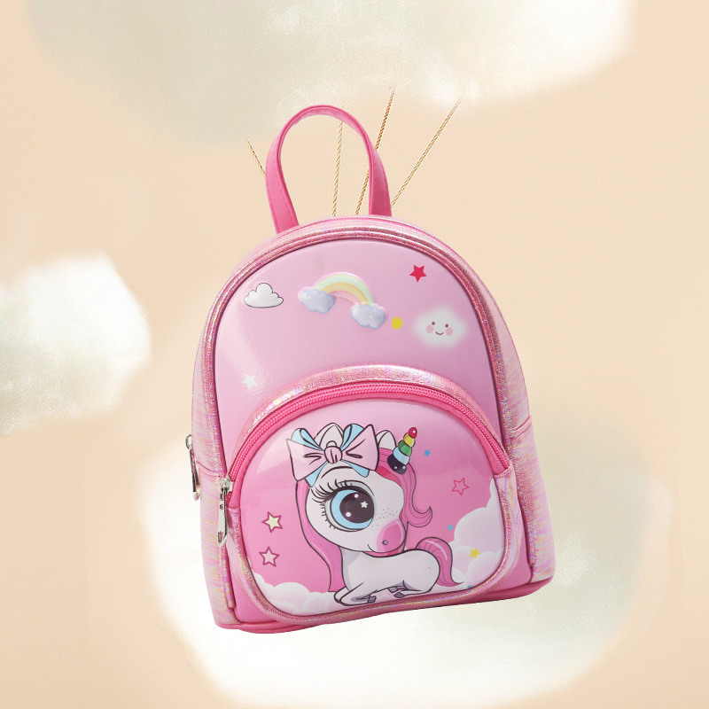 Big-tailed cat unicorn, fashionable, casual, cute and fun, kindergarten girls' backpack, small bag, children's cuteness Item Picture