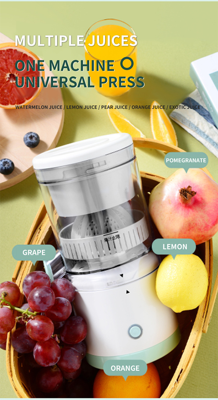 跨境热卖多功能电动榨汁机家用便携式汁渣分离榨橙器全自动水果原汁机详情5