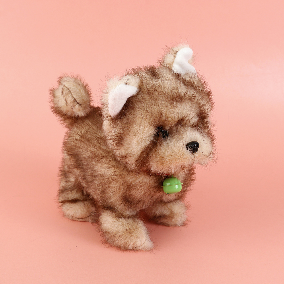 The 2025 new cute plush electric puppy children's simulation toy can walk, move and bark. It's a boy and girl toy details Picture