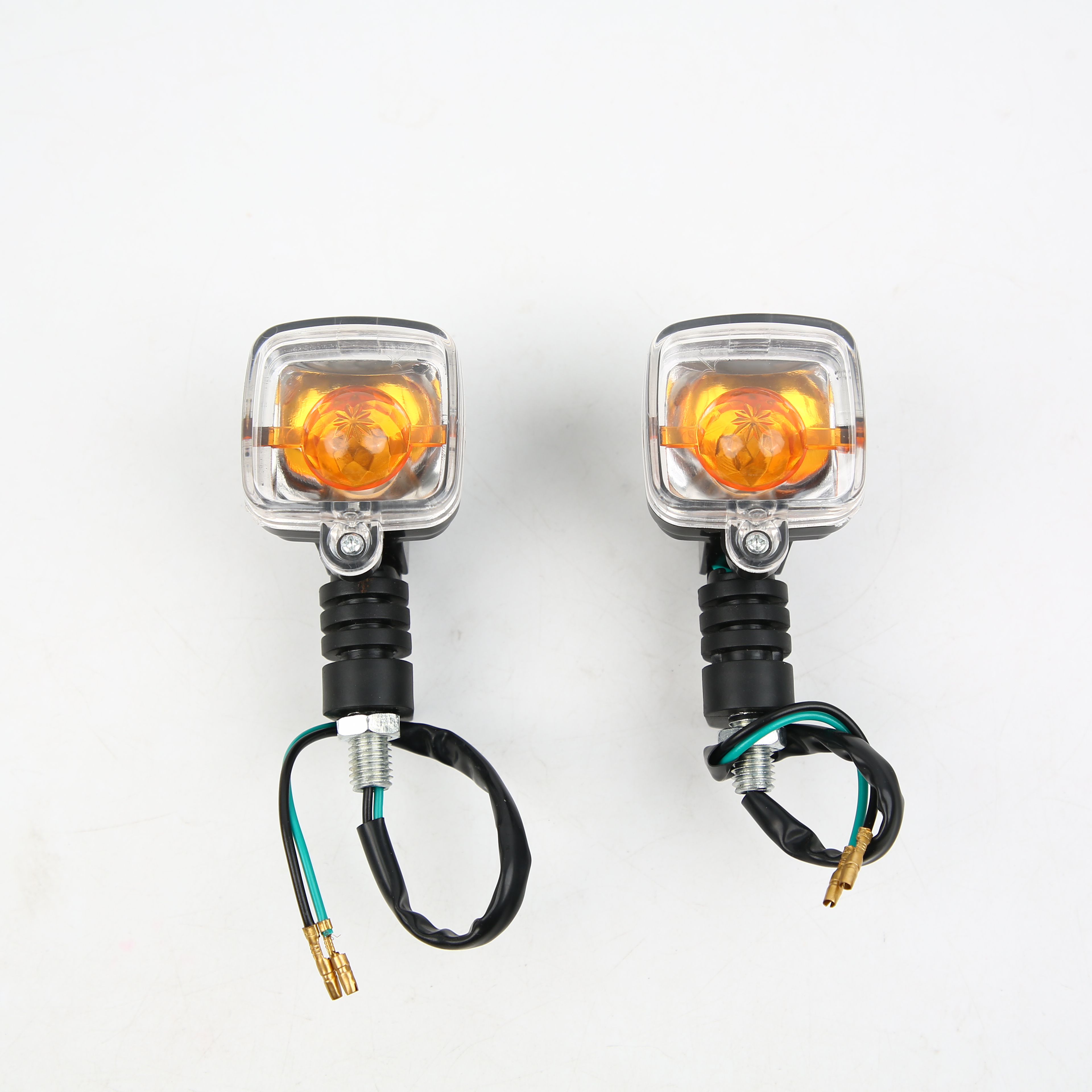 跨境 摩托车 转向灯总成CG王方向灯CG125转弯信号灯总成水晶盖