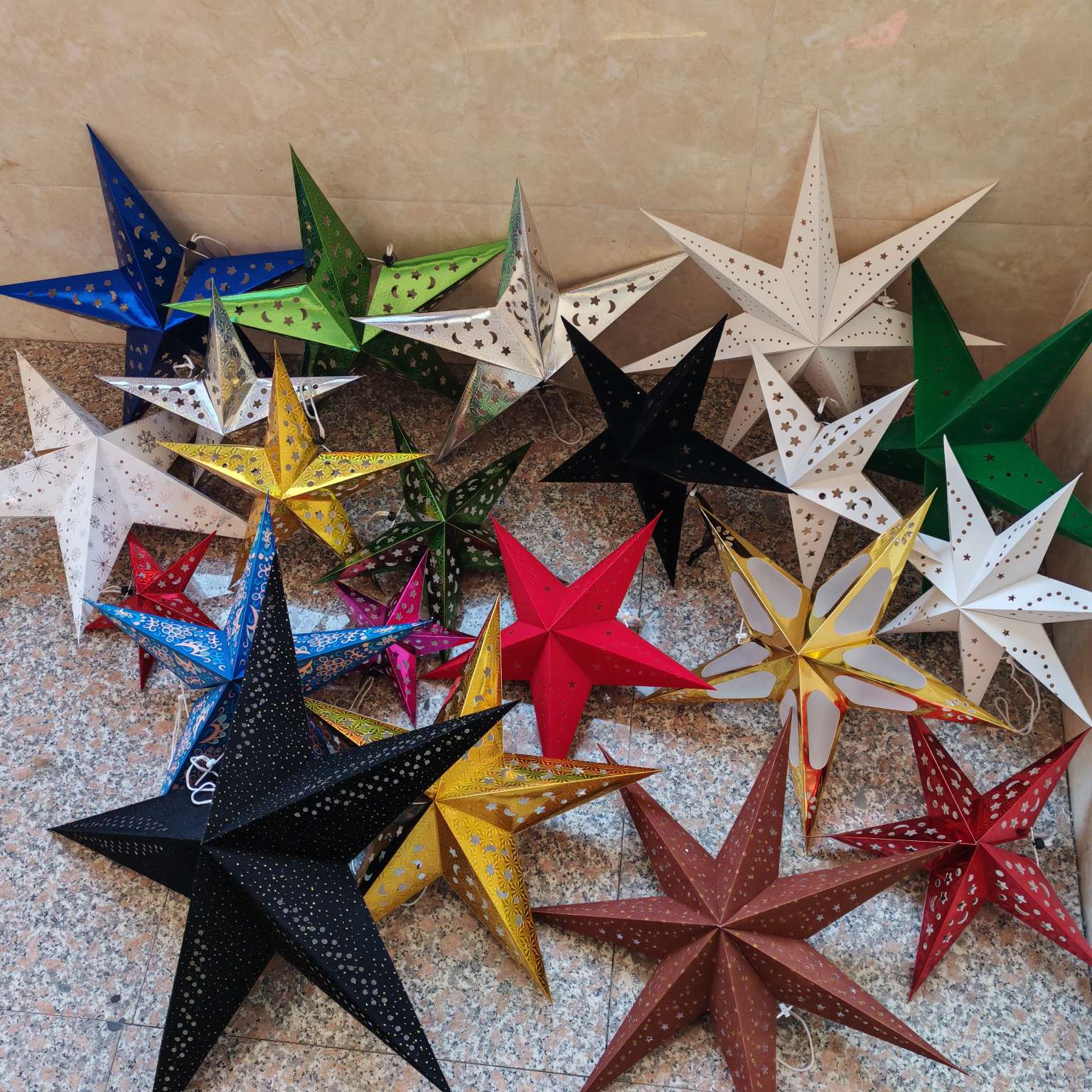 圣诞系列 舞台装饰五角星 镂空五角星伴手礼盒详情图2