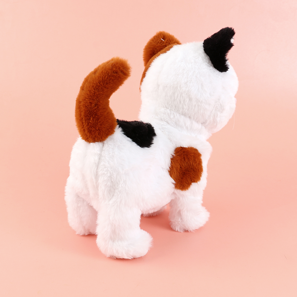 2025 New cute plush leash tongue-stretching electric puppy children's simulation toy, can walk, move, bark and record. Factory direct sales Specification image