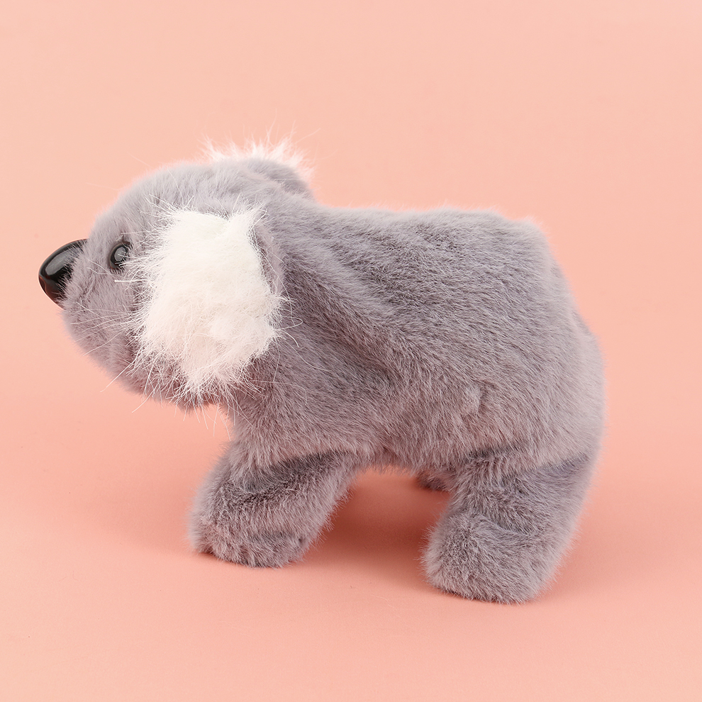 The 2025 new cute plush drawstring tongue-stretching electric koala children's simulation toy can walk, move and cry details Picture