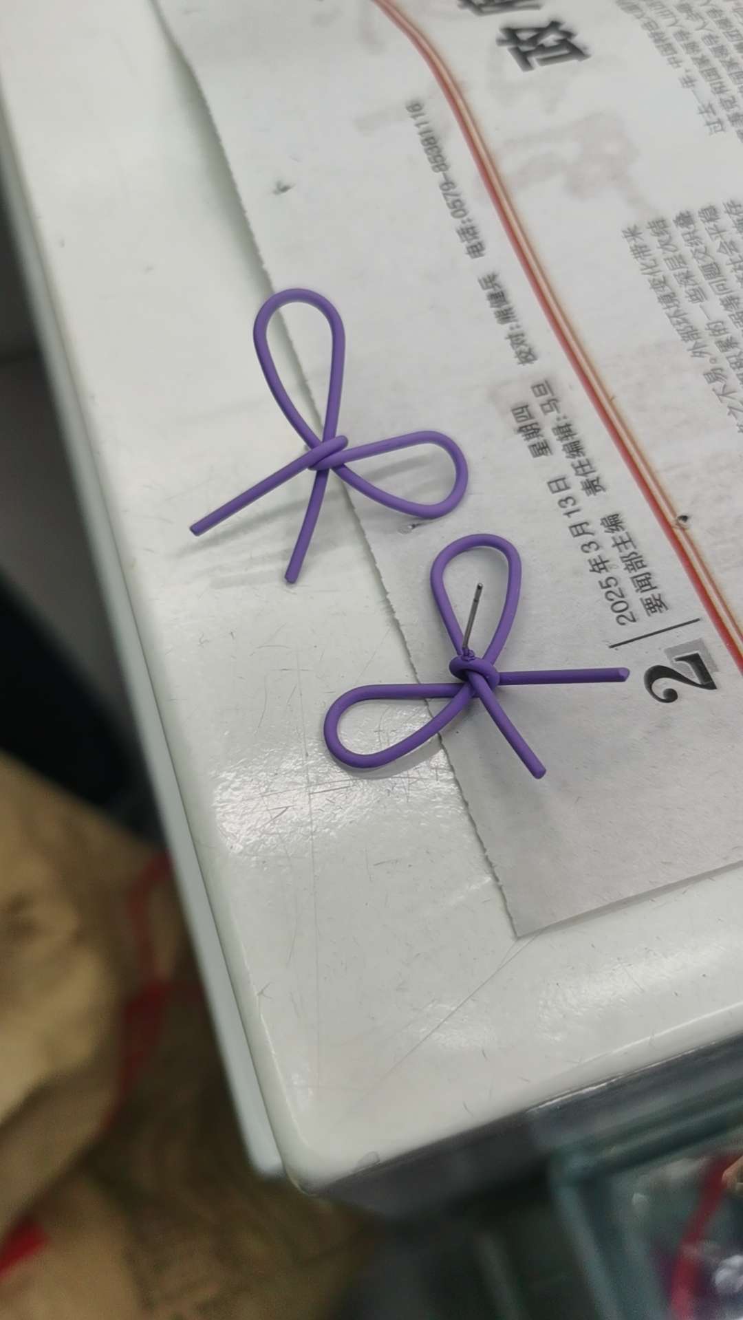 蝴蝶结耳钉，欧美风时尚耳钉