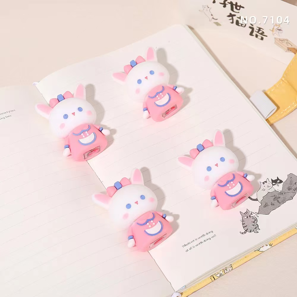 Fandouka Creative Rabbit Pencil Sharpener, office pencil sharpener, cultural and creative student supplies Specification image