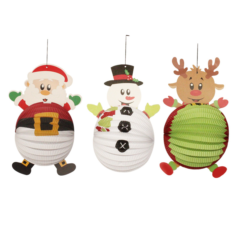 圣诞灯笼，卡通灯笼，圣诞装饰用品。