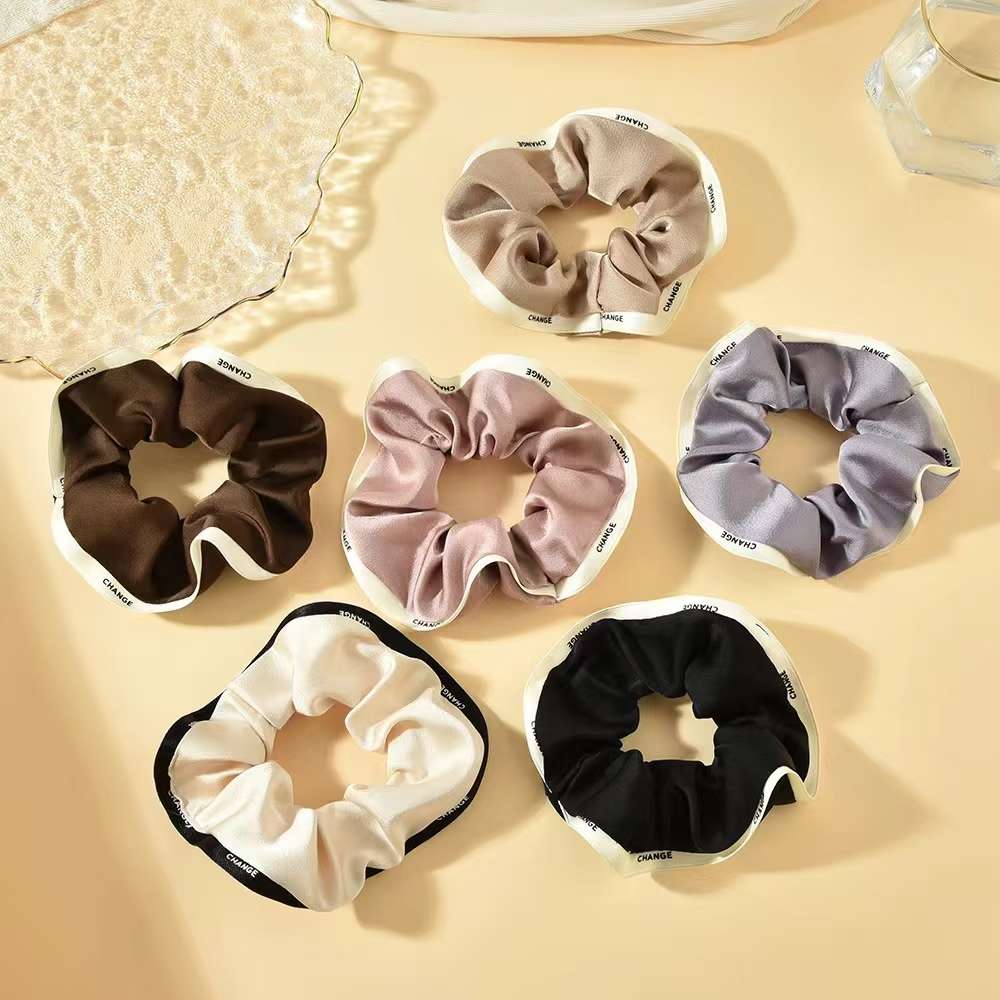 Korean-style trendy large intestine rings and hair tie headwear