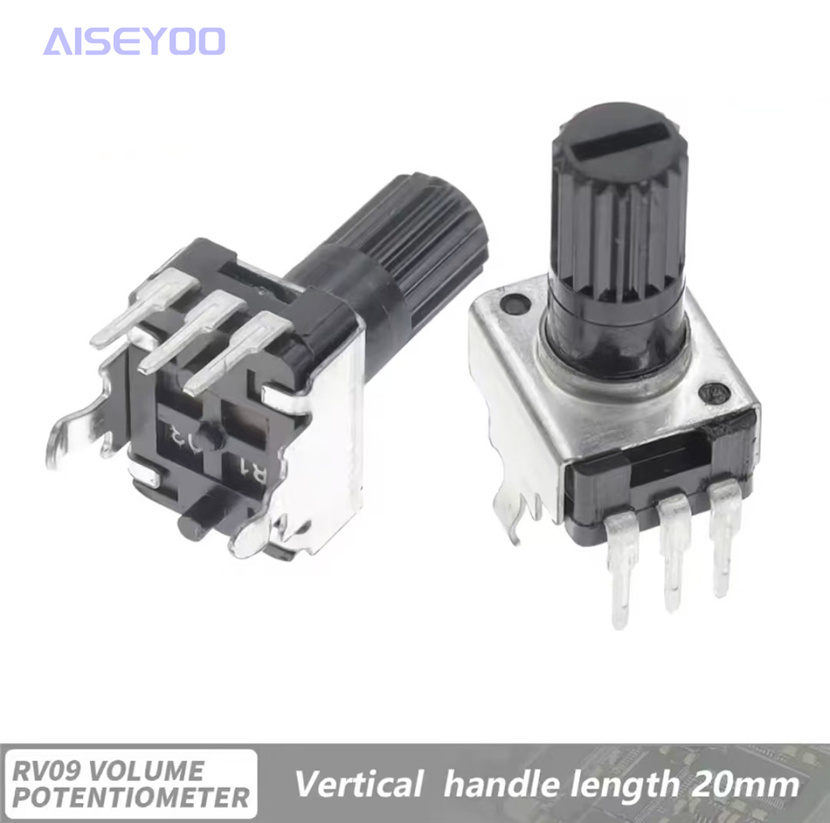 RV09型立式卧式B1K5K10K20K50K100K音量电位器可调 直脚/弯脚 电位器-长/短柄0932可调电阻电位器详情7