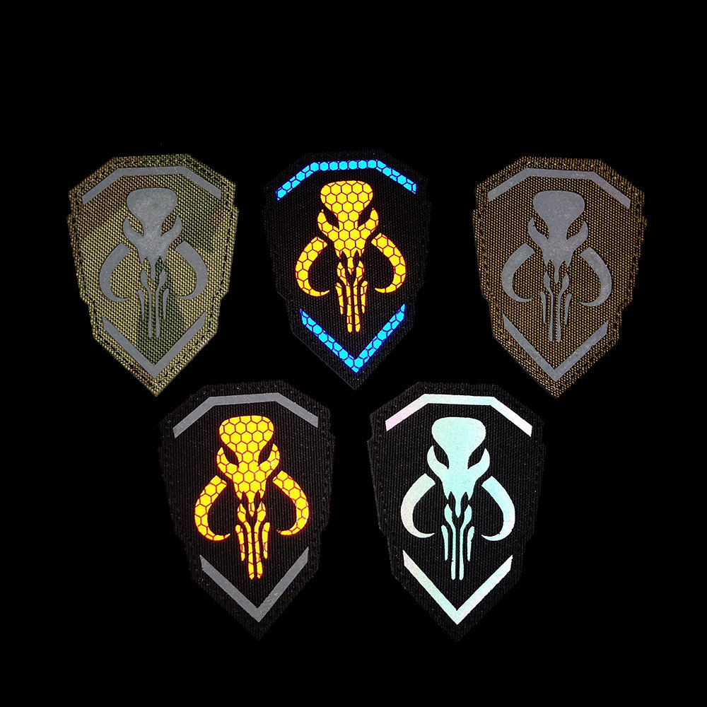 魔术贴星球大战曼达洛赏金猎人士章补丁贴反光贴章臂章IR徽章肩章