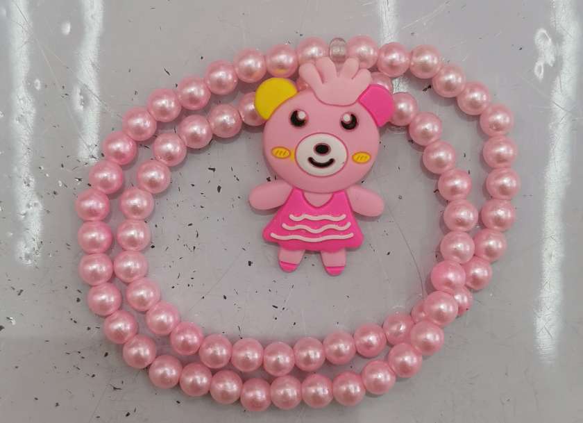 2025 New style necklace, rubber band, children's bear set and accessory details Picture