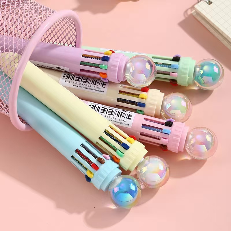 Fandou Card Stationery, creative and dreamy bubble ten-color ballpoint pen, smooth and easy to write, factory wholesale, creative stationery, giant writing ability Application Scenario