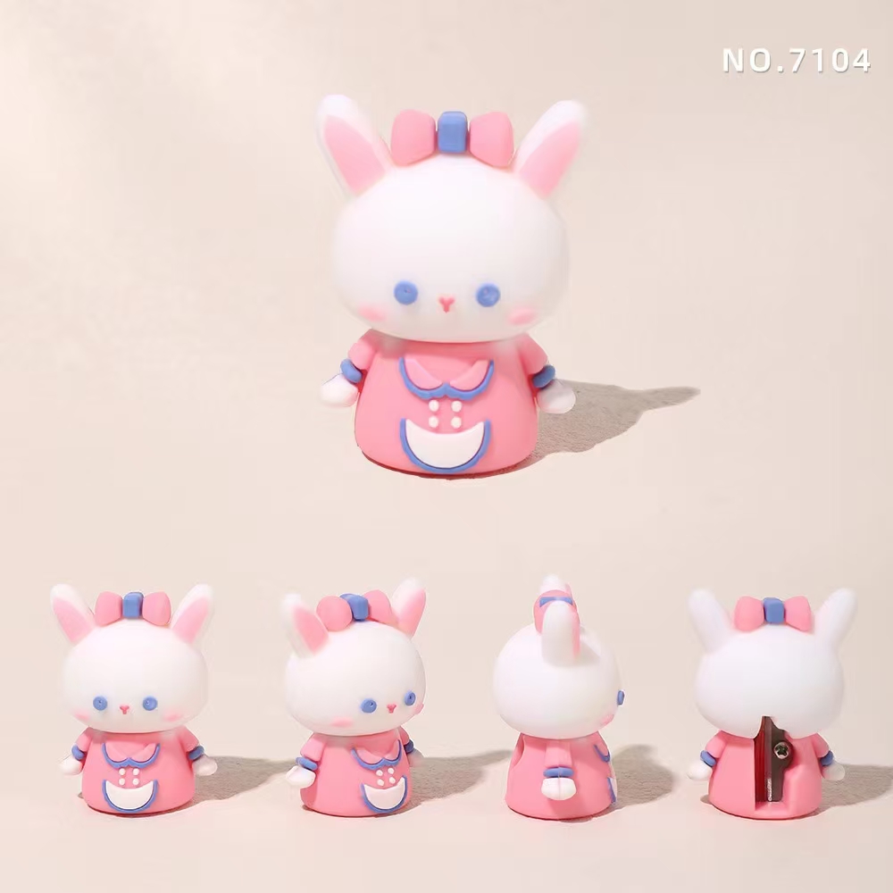 Fandouka Creative Rabbit Pencil Sharpener, office pencil sharpener, cultural and creative student supplies details Picture