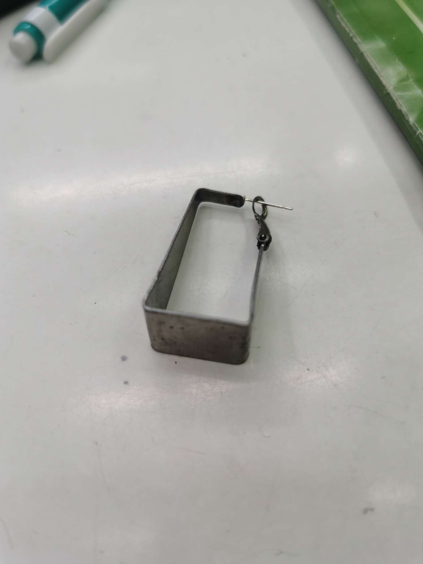 欧美风耳环个性时常长方形耳环