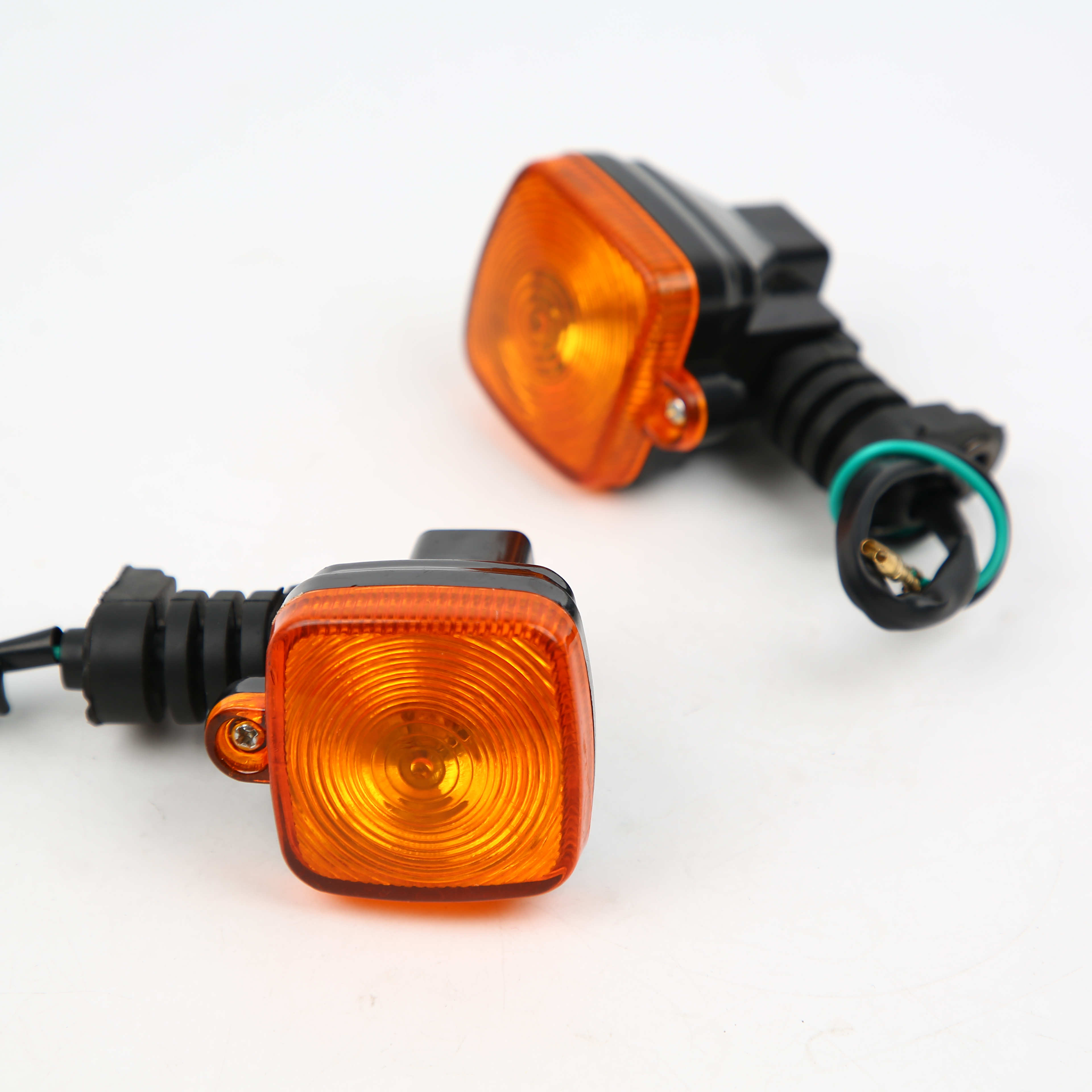 跨境 摩托车转向灯总成CG王方向灯CG125转弯信号灯总成水晶盖老盖