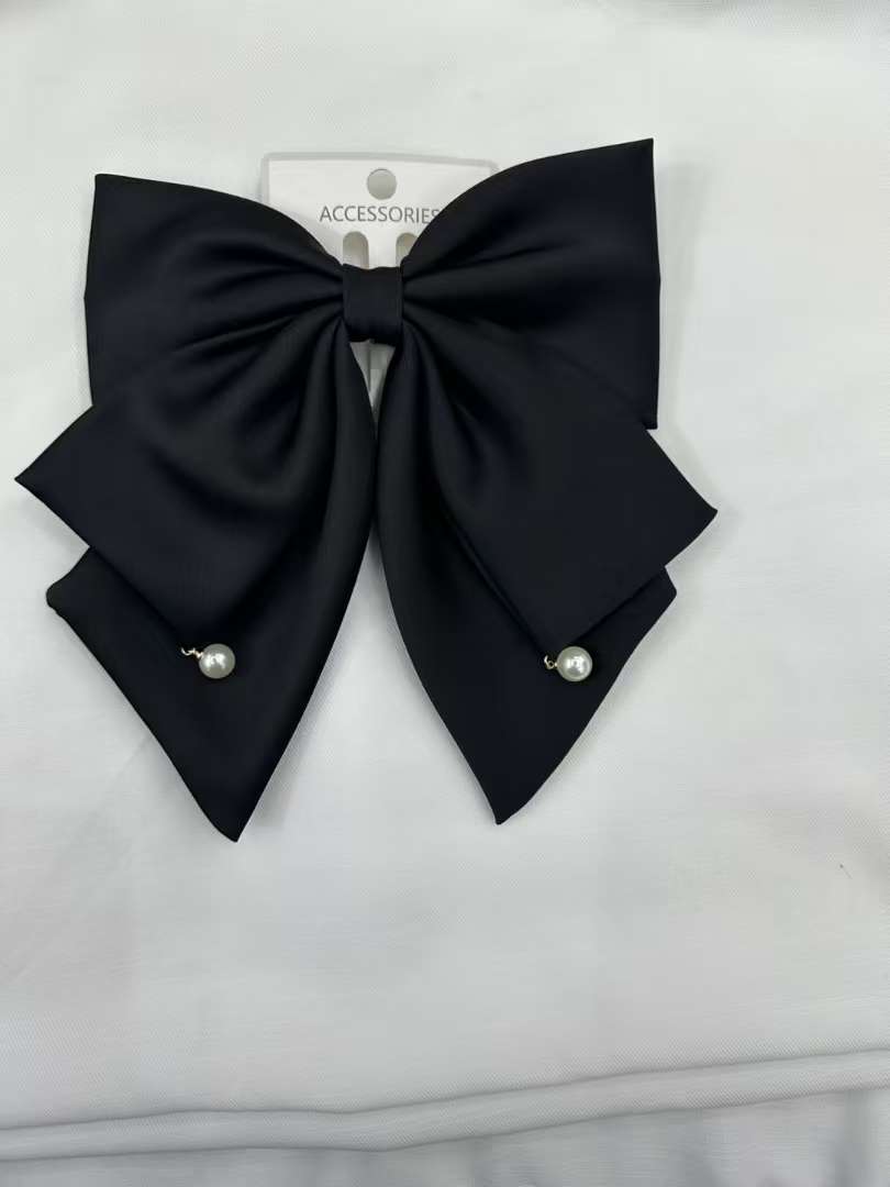 黑红百搭，休闲顶夹，蝴蝶结，发饰，头饰，发夹