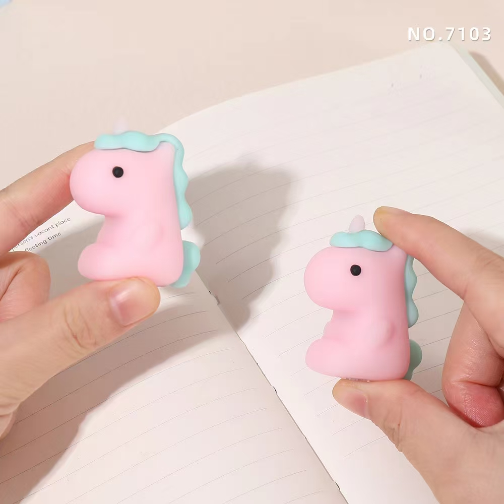 Fandouka Creative Unichorned Pencil Sharpener, Office pencil sharpener, cultural and creative Student supplies details Picture