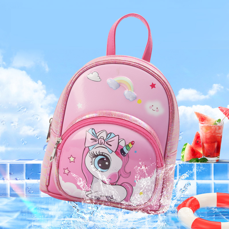 Big-tailed cat unicorn, fashionable, casual, cute and fun, kindergarten girls' backpack, small bag, children's cuteness